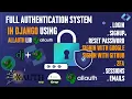 Complete Authentication System in Django using Django Allauth Library 2024