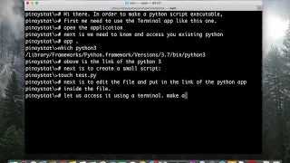 How to make a python script executable in Mac OS