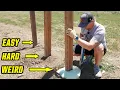 We Test 3 Ways To Set A Fence Post 1 Winner