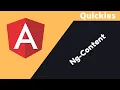 Angular - ng-content quickie