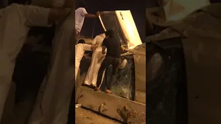 حادث مروري بالعيد على طريق الحرمين بجدة  حادث مروري بالعيد على طريق الحرمين بجدة