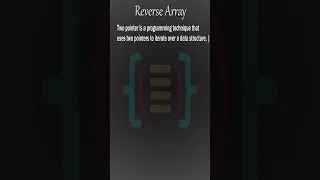 How To Reverse An Array In JAVA Two Pointer Method