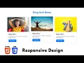 Blog Card Design Using HTML CSS HTML CSS For Beginners