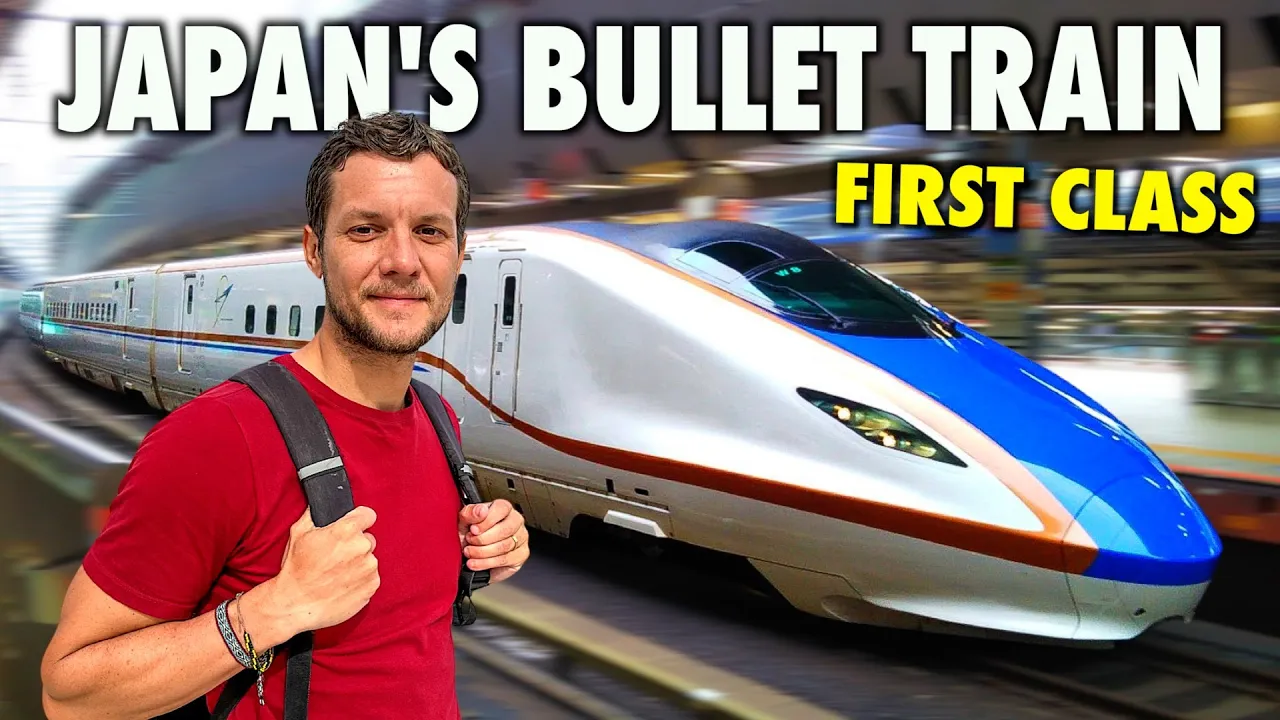 Riding FIRST CLASS On Japan's Bullet Train 🇯🇵 Worth It? (Shinkansen)