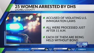 25 women lodged in Laurel County jail accused of violating U S immigration laws