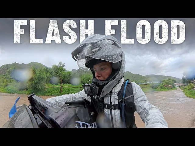 Overlanding in Rural China: Solo Rider Faces a Flash Flood Everything changed in a split second 🇨🇳 |S8, EP152