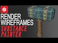 Rendering Model with Wireframes in Substance Painter