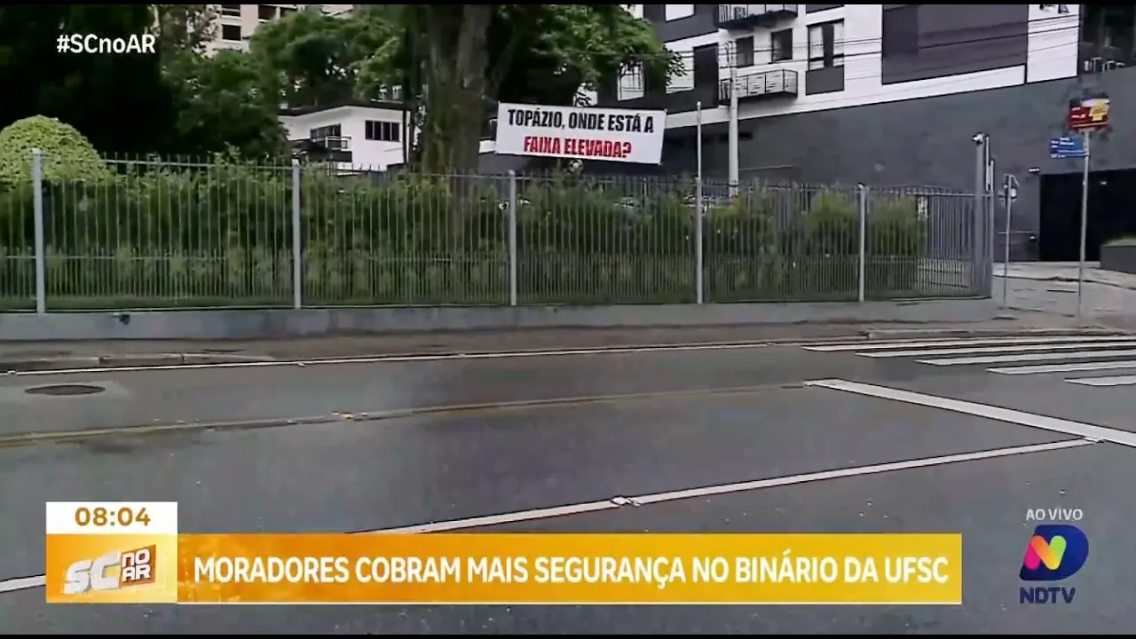 Moradores e comunidade acadêmica cobram segurança no binário da região da UFSC