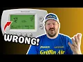 Thermostat temperature reading incorrect