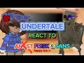 UNDERTALE REACT to SANS and FRISK // little lazy🥲 // mY Au// a bit canon? // description please 😔 //