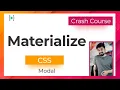 Creating a modal in materialize css