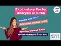 Exploratory Factor Analysis using SPSS