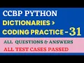 Coding Practice - 31 Dictionaries Python CCBP 4 0