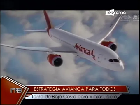 Estrategia Avianca para todos tarifa de bajo costo para viajar ligero