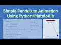 Animation of a simple pendulum using python and matplotlib
