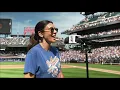 Jamie-Lynn Sigler Sings National Anthem