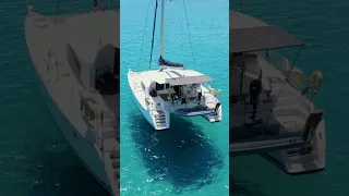 Villasimius, Sardinia. Today’s anchor spot. #sailingfamily