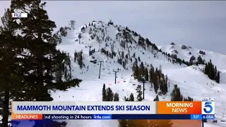 Mammoth Mountain ski season extended after late winter storm