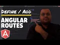 Define add angular route using router outlet