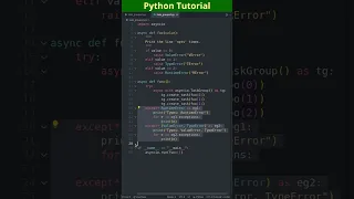 New in Python 3 11 Task Groups with Exceptions