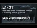 Daily Coding Benchmark Web Read version 202607