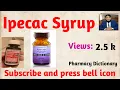 Ipecac Syrup Pharmacy s Dictionary Pharmaceutical Syrup PharmacistTayyebOfficial