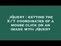 jQuery getting the coordinates of a mouse click on an image with jQuery