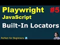 Playwright with JavaScript Built In Locators