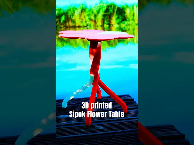 Sipek Flower Table - 3D printed Side Table video thumbnail