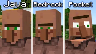 java vs bedrock vs pocket edition
