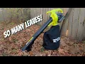 This tool SUCKS but not in the way you might think Ryobi 40v Leaf Mulcher