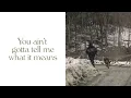 Noah Kahan - Your Needs, My Needs (Official Lyric Video)