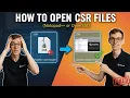 How to Open CSR Files Notepad or OpenSSL