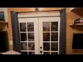 MYSKY HOME Solid Black Door Curtain Blackout Colset Curtains for Bedroom Doorway Grommet