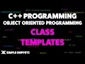 Class Templates in C with Program Example C Programmming