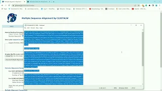 How to do mutiple sequence alignment using ClustalW