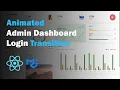 React Animated Admin Dashboard And Login Page Tutorial Responsive React Admin Panel UI Design