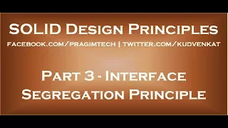 Interface Segregation Principle