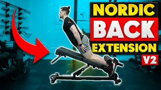 BEST Adjustable Nordic Bench TIB BAR GUY Nordic Back Extension V2