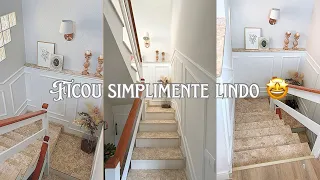 HOW DID THE FINAL RESULT OF THE WALL DECORATION WITH THE FRAMES LOOK?