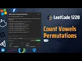 Count Vowels Permutation Recursion To Memorization to Tabulation Explained