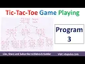 Tic Tac Toe Game Program 3 Tic Tac Toe Game 3rd Approach in Artificial Intelligence Mahesh Huddar
