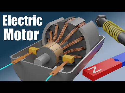 Download MP3 How does an Electric Motor work?  (DC Motor)