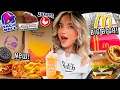 Eating The NEWEST FAST FOOD MENU ITEMS for 24 HOURS