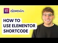 How to Use Elementor Shortcode 2026 Full Guide