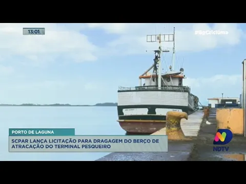 SCPAR lança licitação para dragagem do berço de atracação do Porto de Laguna