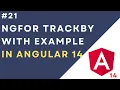 NgFor trackBy in Angular 14 Application Improve your Application Performance with trackBy