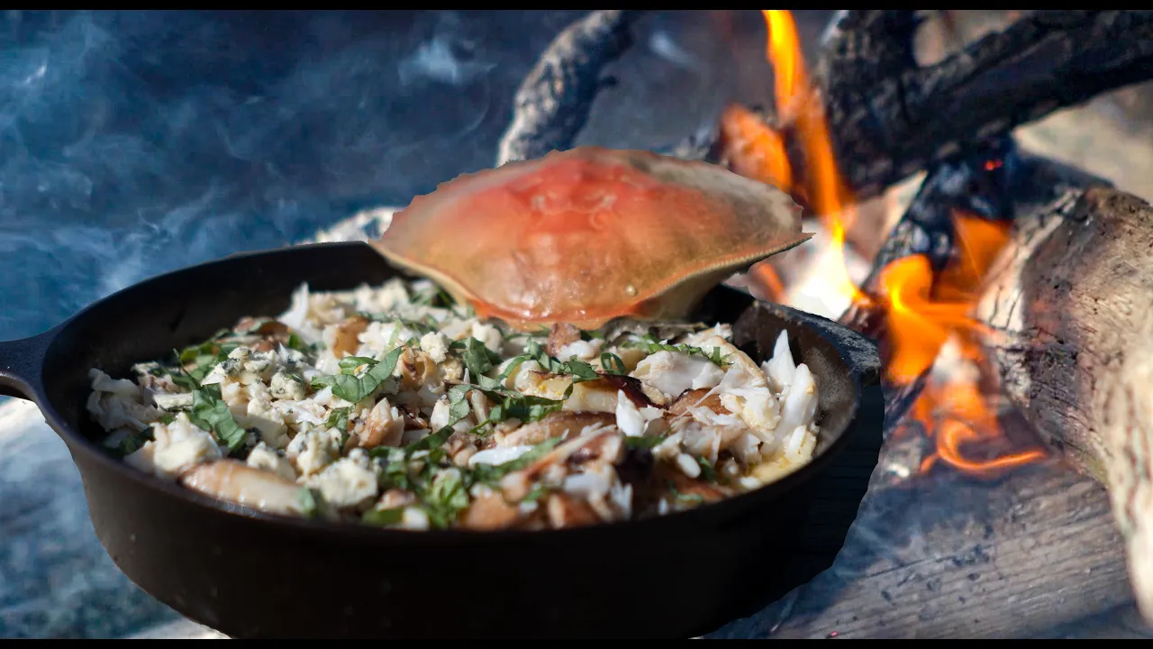 THE BEST OPEN FIRE CRAB DISH   Dungeness Crab Catch And Cook
