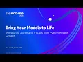 Bring Your Models to Life Introducing Automatic Visuals from Python Models in SAS