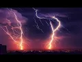 Lagu Heavy Stormy Night with Torrential Rainstorm \u0026 Very Huge Thunder ⚡⛈ Thunderstorm Sounds for Sleeping